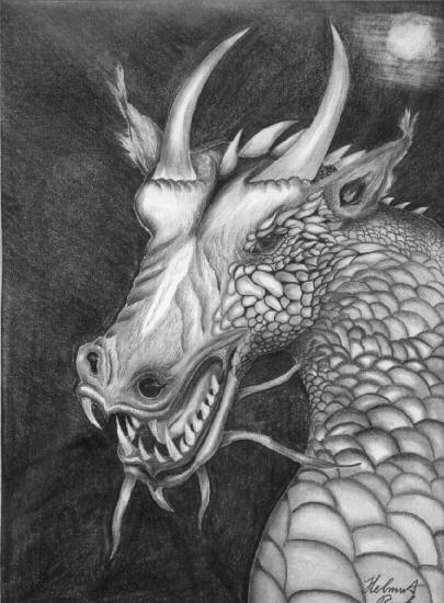 Dragon In The Window by Helmut Becker